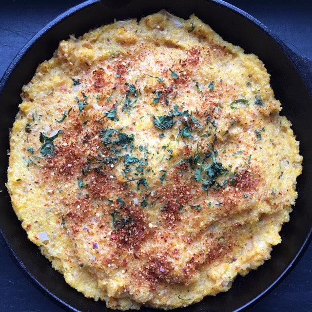 Chile-Onion Quinoa Polenta Bake - Indian As Apple Pie