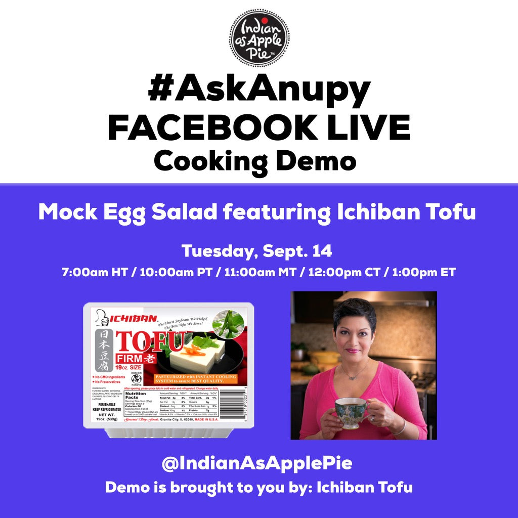 Facebook Live Cooking Class: Mock Egg Salad