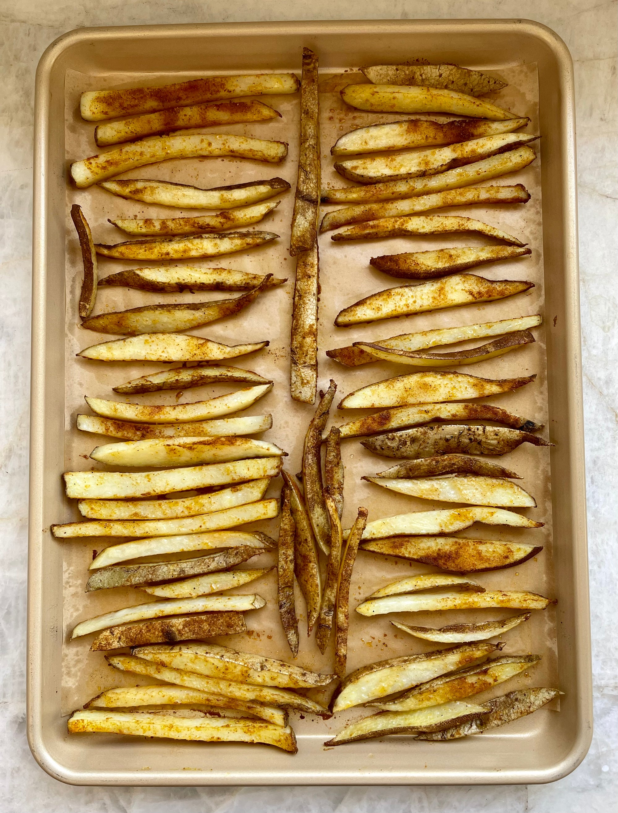 Oven: Baked Chaat Masala French Fries