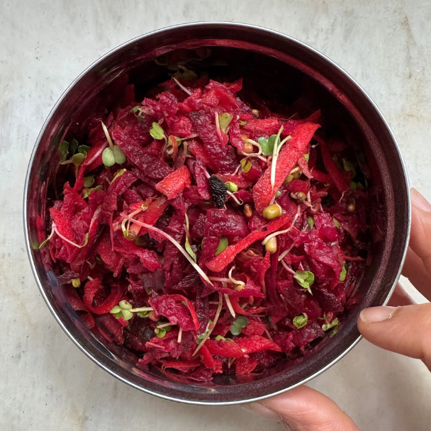 Salad: Grated Carrot and Beet Salad