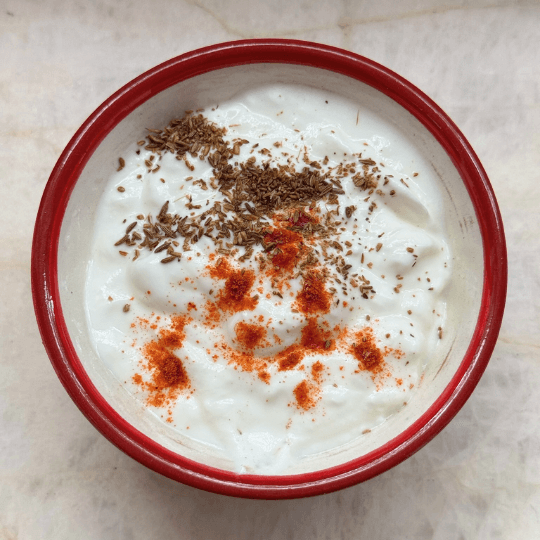 Side Dish: Raita, Spiced Yogurt