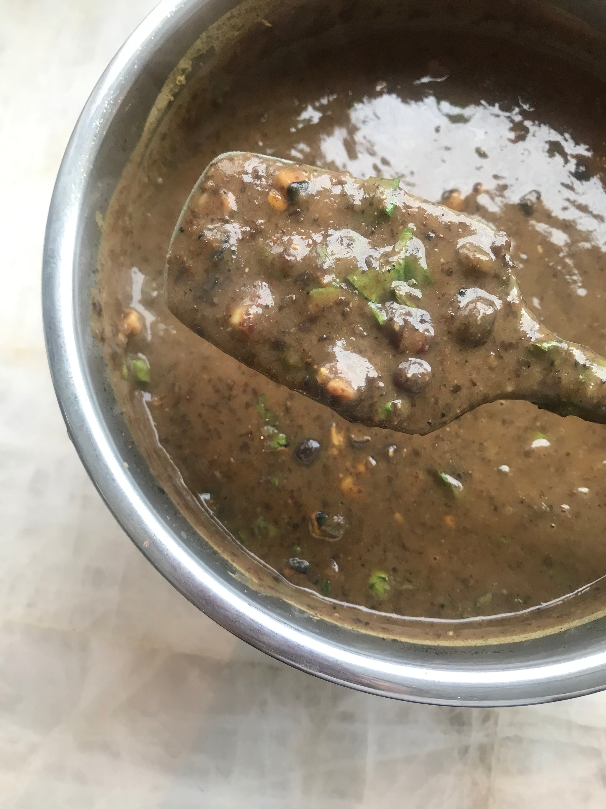 Instant Pot: Black Bean Soup with Tomatillo, Roasted Corn, and Jalapeno - Indian As Apple Pie