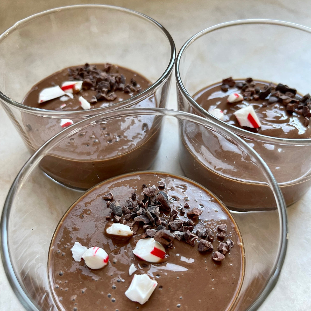 Dessert: Silken Tofu Chocolate Peanut Butter Chia Pudding