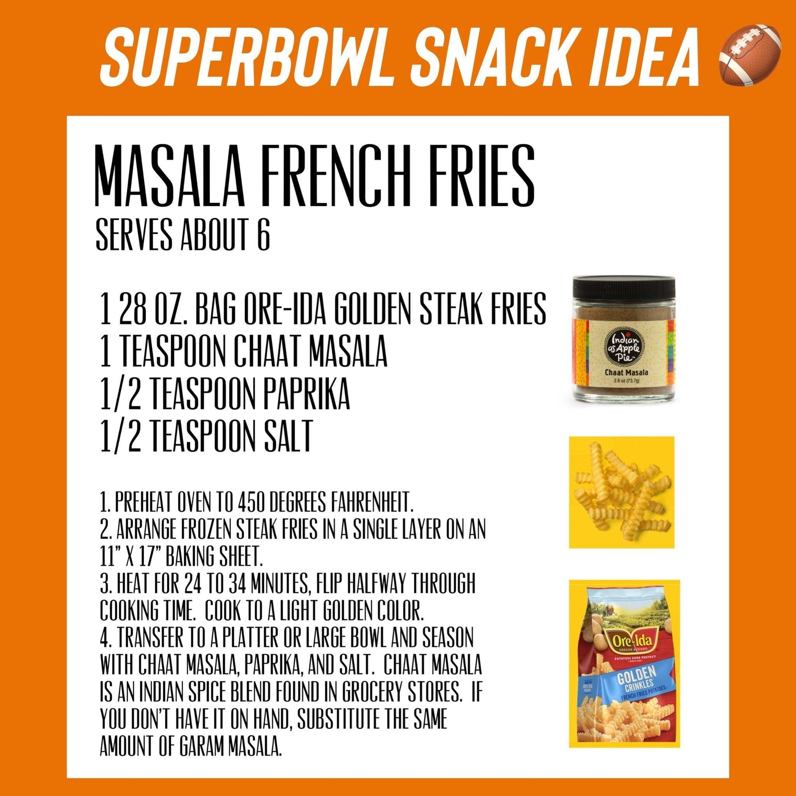 Super Bowl Snack Ideas Indian As Apple Pie