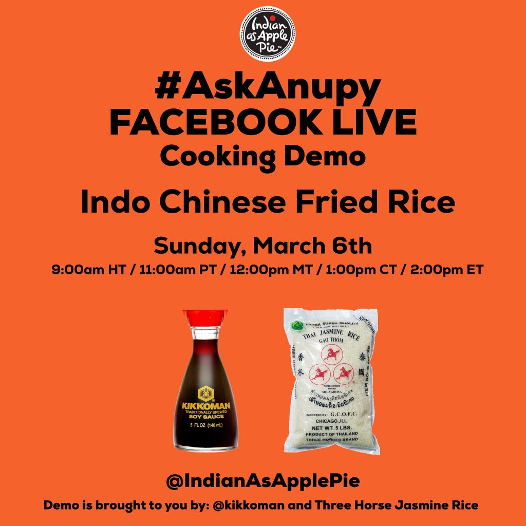 Facebook Live Cooking Class: Indo Chinese Fried Rice