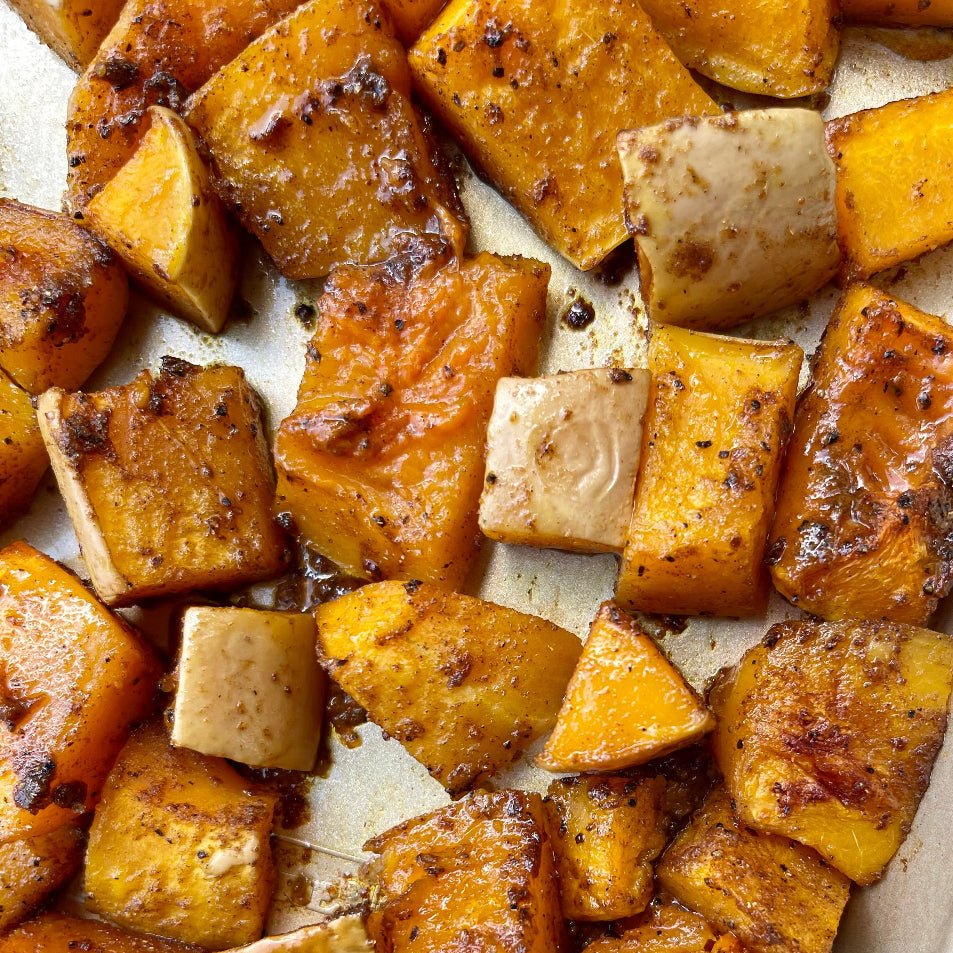 Oven: Roasted Garam Masala Butternut Squash