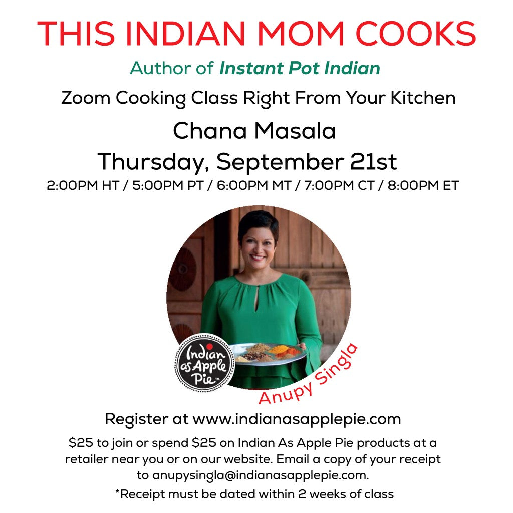 Zoom Cooking Class: Chana Masala
