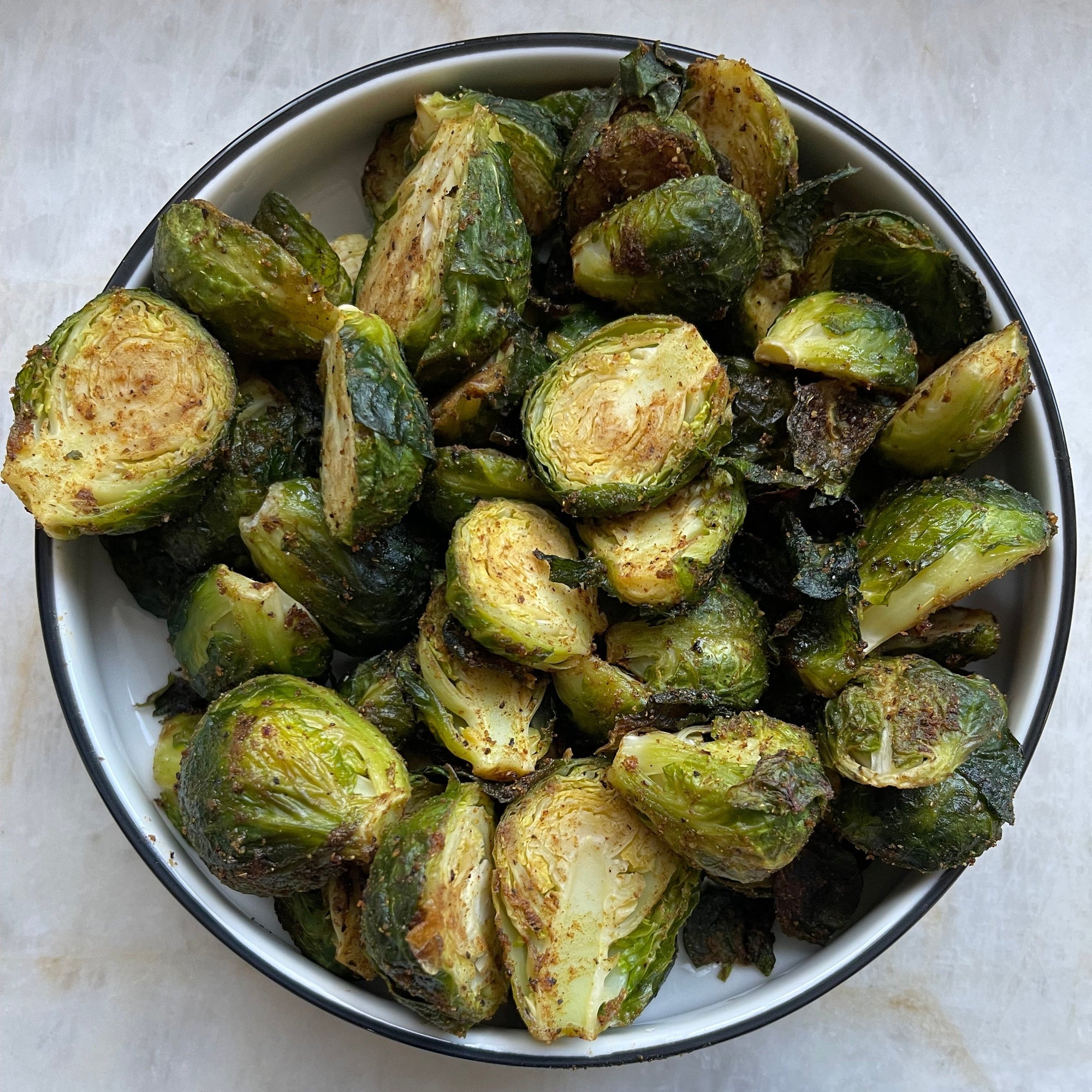 Oven: Roasted Garam Masala Brussels Sprouts