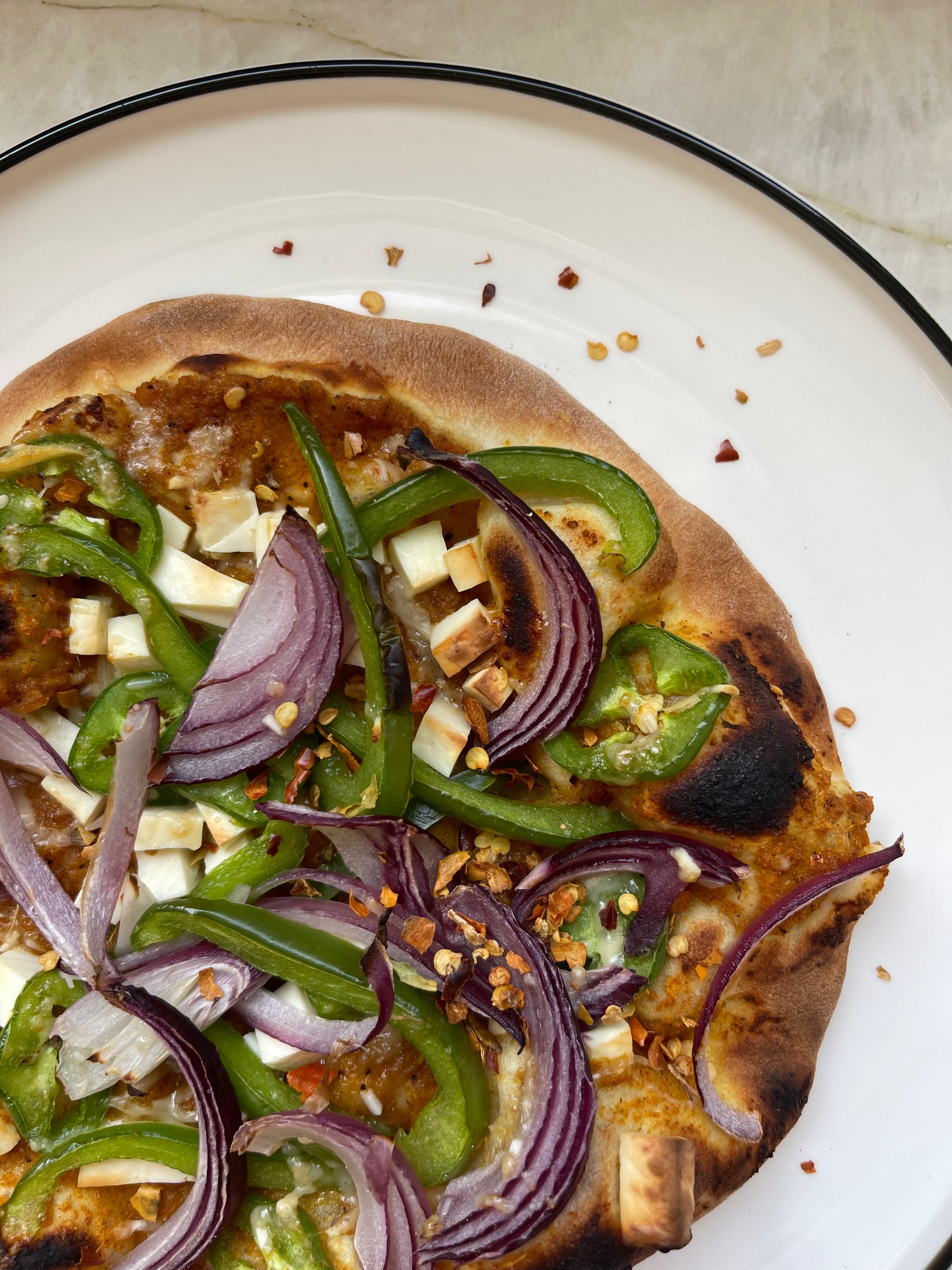 Oven: Masala Pizza Using Our Punjabi Masala
