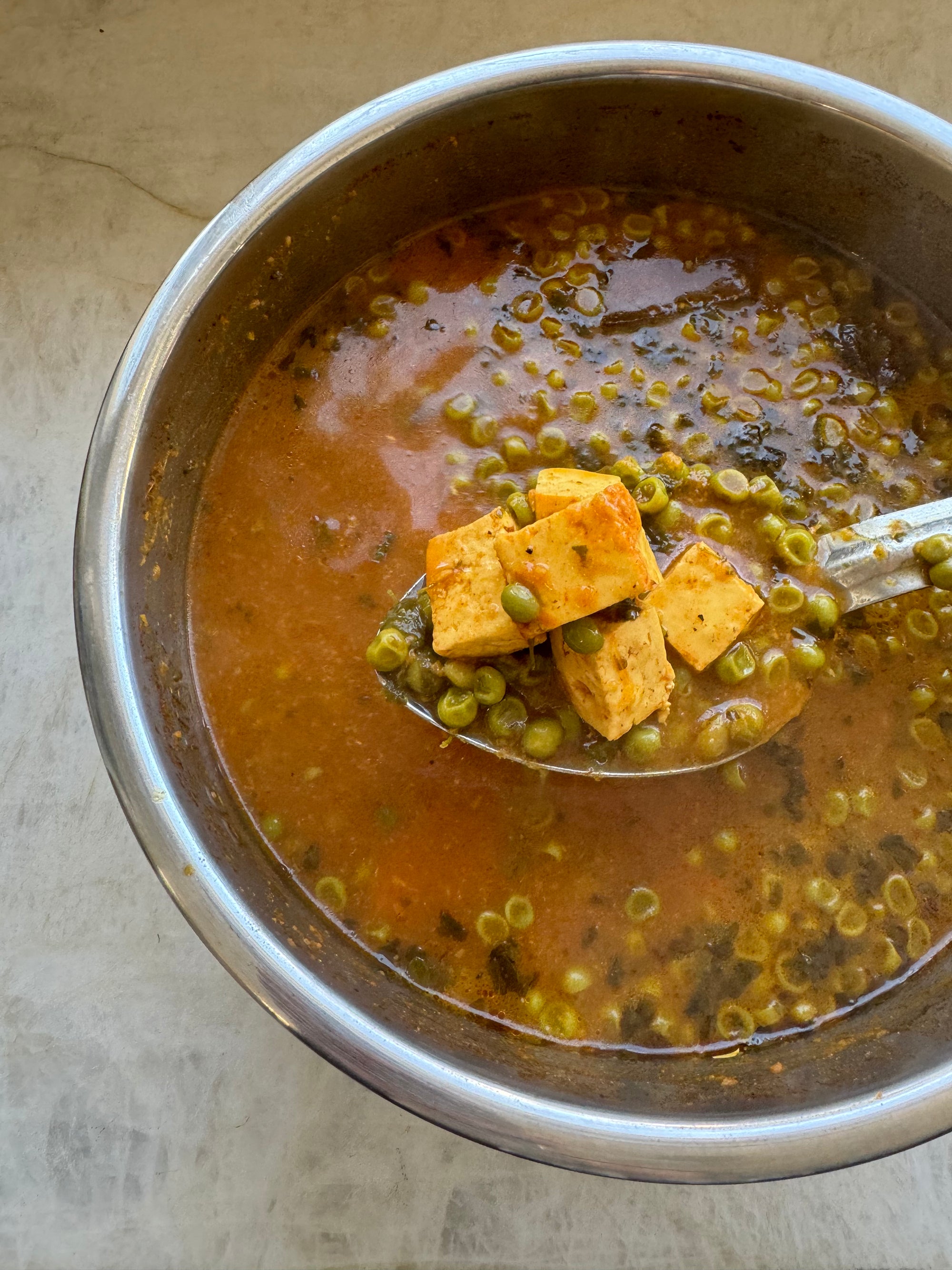 Instant Pot: Mattar Paneer, Indian Cheese & Pea Curry with Our Punjabi Masala