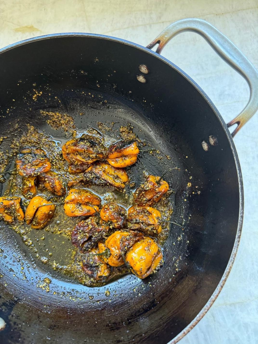 Stovetop: Habanero Achaar, Spicy Habanero Indian Pickle