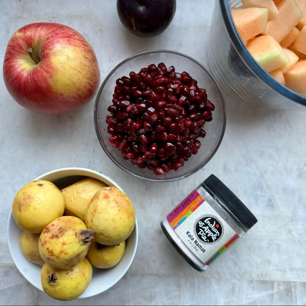 Salad: Fruit Chaat with Kala Namak Indian As Apple Pie
