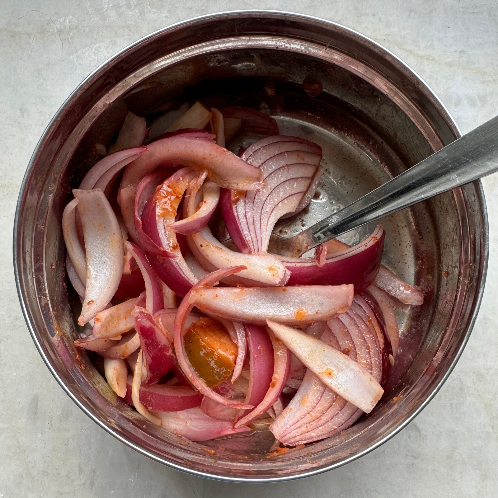 Salad: Achaari Pyaz, Spiced Onions