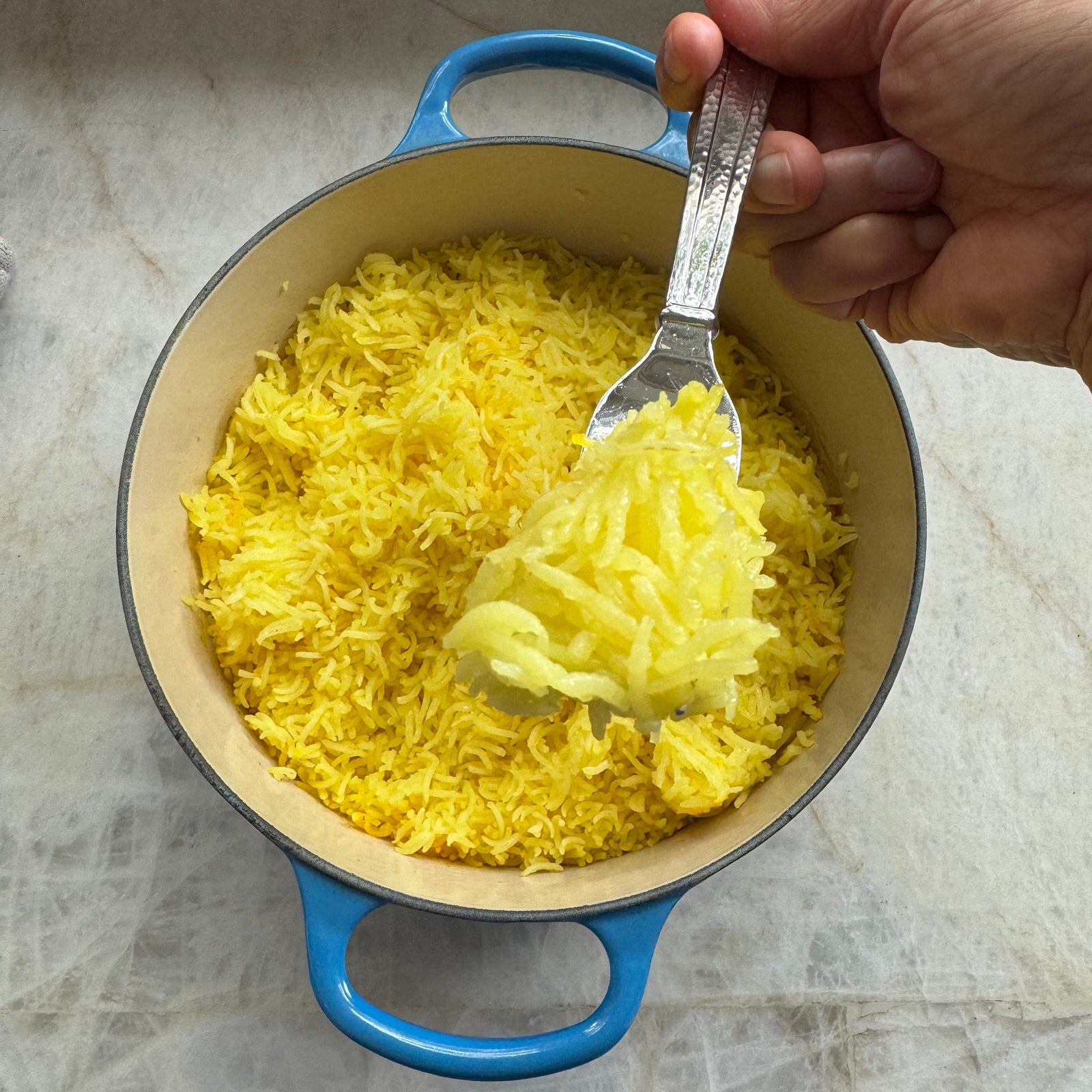Stovetop: Simple Saffron Basmati Rice