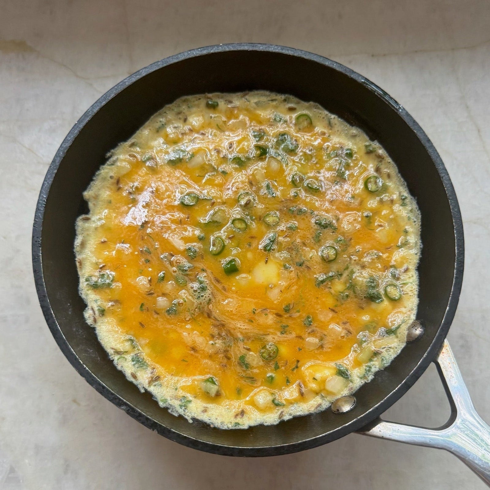 Stovetop: Indian Omelette