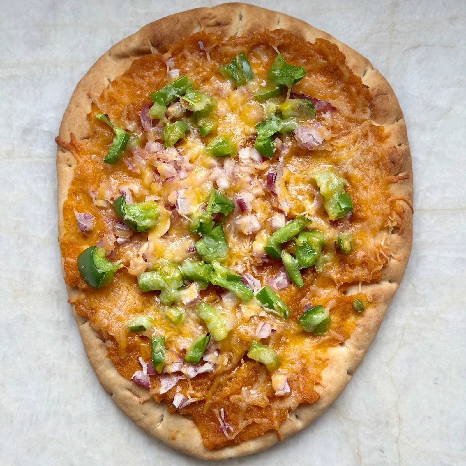 Oven: Indian Naan Masala Pizza