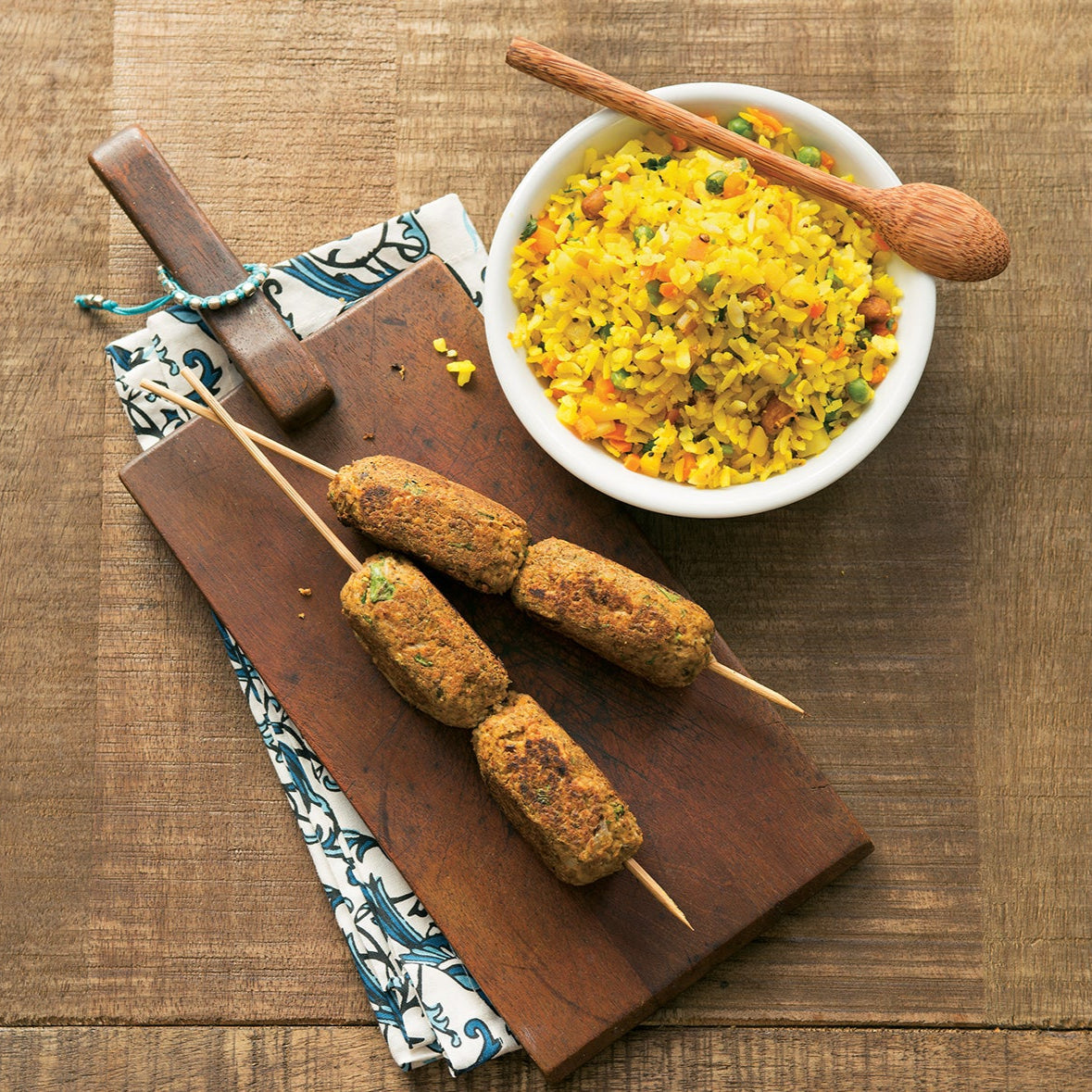 Oven: Veggie Kabobs or Meatless Meatballs